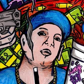 Porträt von Money Boy