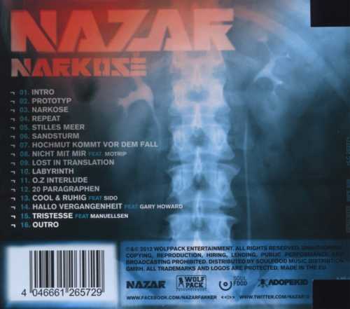 Narkose Cover Rueckseite